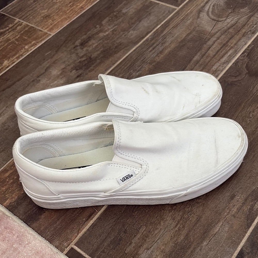Vans Classic White Slip-Ons